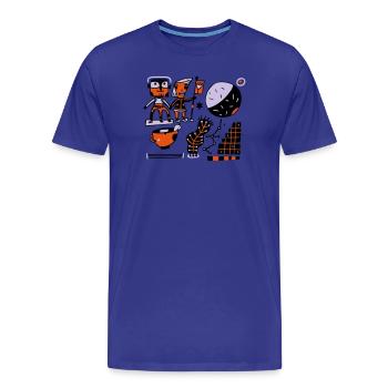 Parallel Universe TK02 I t-shirt - T-shirt bio Premium Homme - bleu roi - Devant - Damien (186cm)