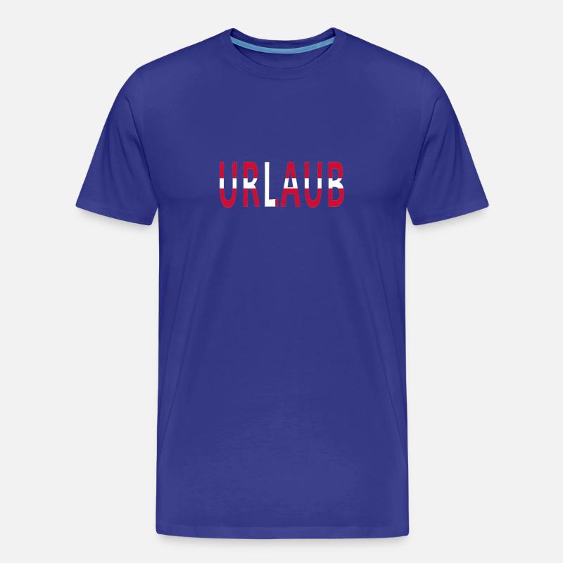 URLAUB IN DÄNEMARK EINFACH KLASSE - Männer Premium Bio T-Shirt - Königsblau