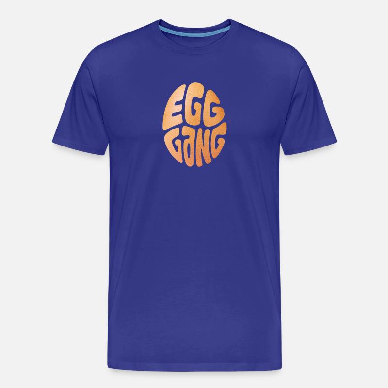 König der Eiertextur - Männer Premium Bio T-Shirt - Königsblau