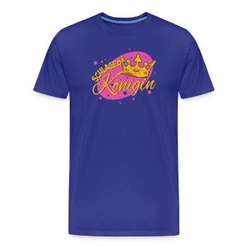 Déclaration de fan de musique folklorique Schlager Queen - T-shirt bio Premium Homme - bleu roi - Devant - Damien (186cm)