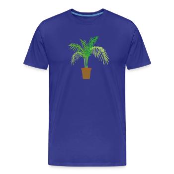 palmier - T-shirt bio Premium Homme - bleu roi - Devant - Damien (186cm)
