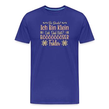 Du denkst klein niedlich boeser Fehler - Männer Premium Bio T-Shirt - Königsblau - Vorne - Damien (186cm)