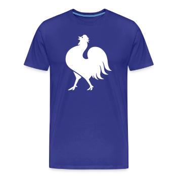 Coq coq - T-shirt bio Premium Homme - bleu roi - Devant - Damien (186cm)