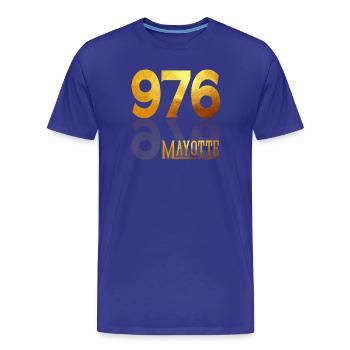 MAYOTTE - Men's Premium Organic T-Shirt - royal blue - Front - Damien (186cm)