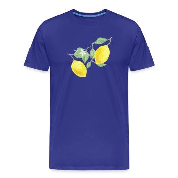 Citrons - T-shirt bio Premium Homme - bleu roi - Devant - Damien (186cm)