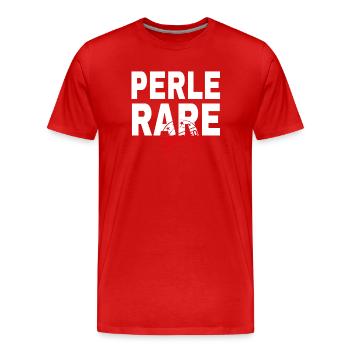 Design Éclat PerleRare - T-shirt bio Premium Homme - rouge - Devant - Damien (186cm)