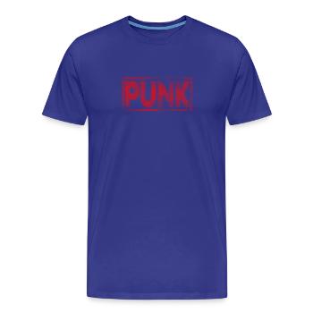 punk - Men's Premium Organic T-Shirt - royal blue - Front - Damien (186cm)