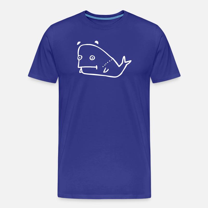 Wal Comic - Männer Premium Bio T-Shirt - Königsblau