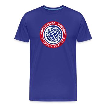 NORDKAP NORWEGEN - Männer Premium Bio T-Shirt - Königsblau - Vorne - Damien (186cm)
