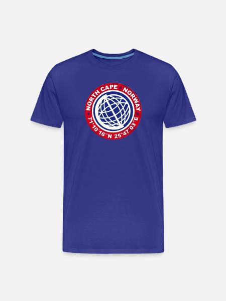 NORTH CAPE NORWAY - Men's Premium Organic T-Shirt - royal blue