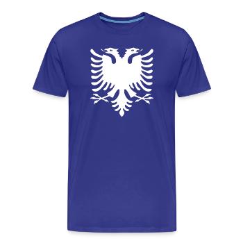 albanie white 2013 800.dpi - Männer Premium Bio T-Shirt - Königsblau - Vorne - Damien (186cm)