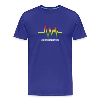 Underground Soundsystem Logo - T-shirt bio Premium Homme - bleu roi - Devant - Damien (186cm)