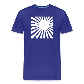 Le soleil levant - T-shirt bio Premium Homme - bleu roi - Devant - Damien (186cm)