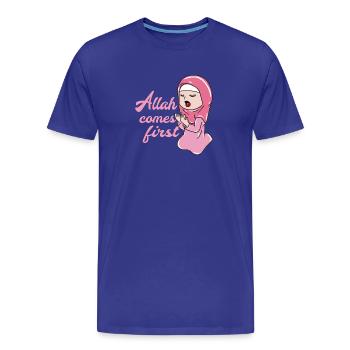 Muslim Islam Allah - Men's Premium Organic T-Shirt - royal blue - Front - Damien (186cm)