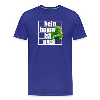 No tree does not matter Climate protection Climate change Forest - Men's Premium Organic T-Shirt - royal blue - Front - Damien (186cm)
