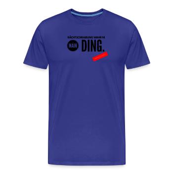 Rechschreibung Schule Deutsch witziges Design - Männer Premium Bio T-Shirt - Königsblau - Vorne - Damien (186cm)
