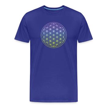 yoga - T-shirt bio Premium Homme - bleu roi - Devant - Damien (186cm)