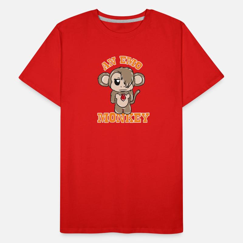 Singe Emo T-shirt bio Premium Homme