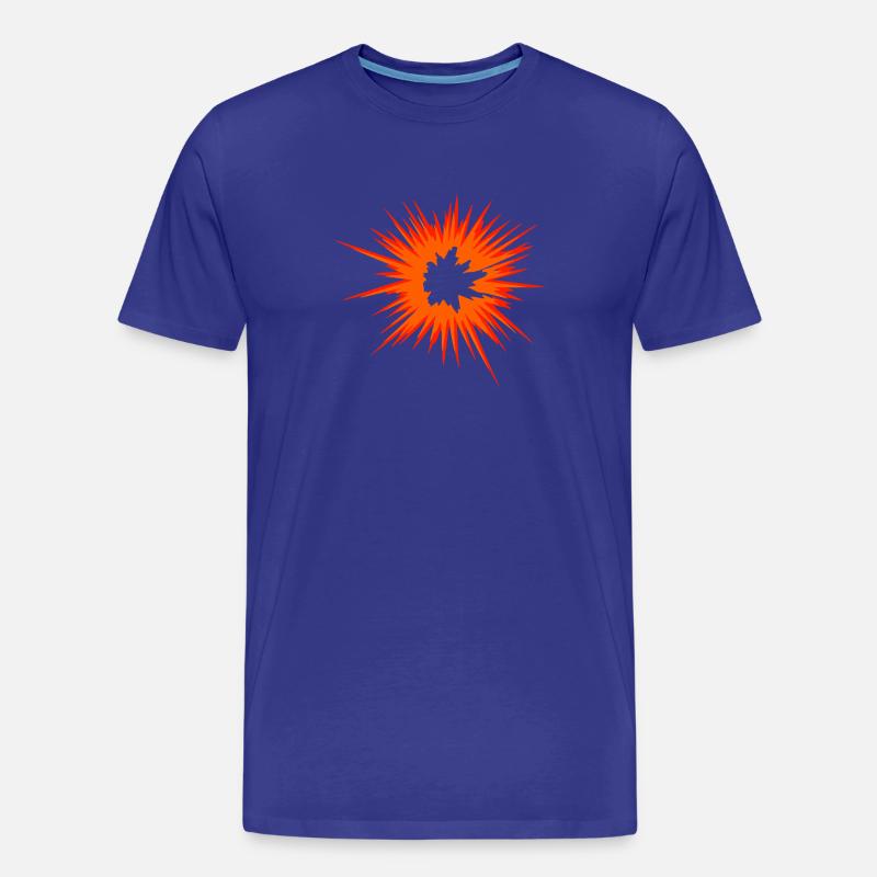 Explosion Stern Flamme - Männer Premium Bio T-Shirt - Königsblau