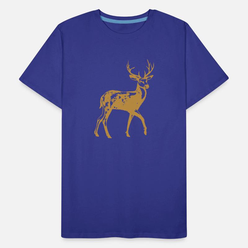 Hirsch Männer Premium Bio T-Shirt