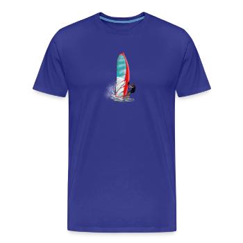windsurfing - T-shirt bio Premium Homme - bleu roi - Devant - Damien (186cm)
