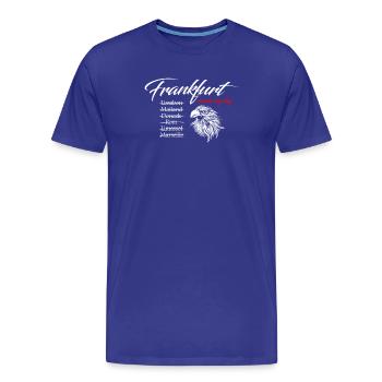 Tshirt - Soccer Fan Frankfurt - Made My Day - Men's Premium Organic T-Shirt - royal blue - Front - Damien (186cm)