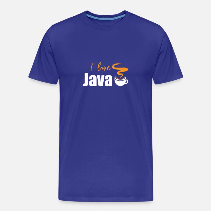 J'aime Java - T-shirt bio Premium Homme - bleu roi