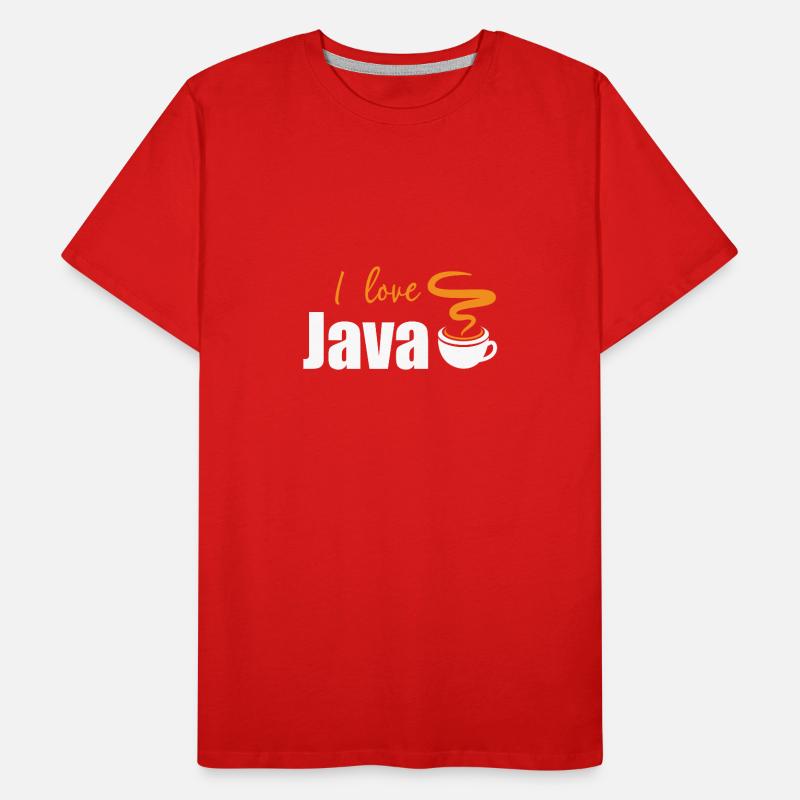 I love Java Men's Premium Organic T-Shirt
