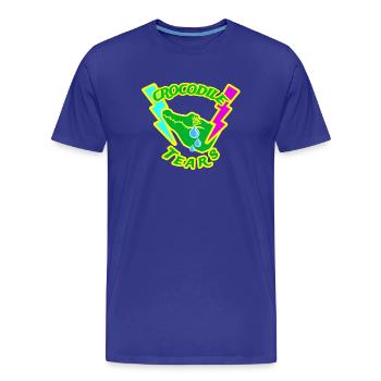 Crocodile Tears - Men's Premium Organic T-Shirt - royal blue - Front - Damien (186cm)
