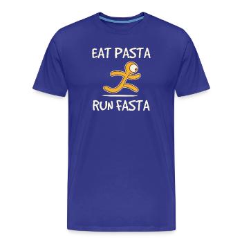 Pâtes Asciuta Pâtes Italie Nourriture Nourriture préférée - T-shirt bio Premium Homme - bleu roi - Devant - Damien (186cm)