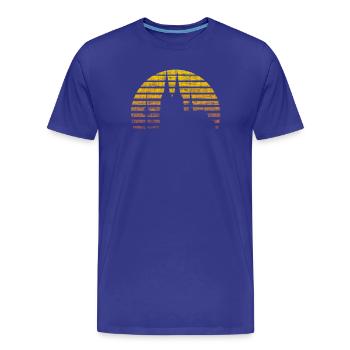 Kölner Skyline Kölner Dom Vintage cadeau - T-shirt bio Premium Homme - bleu roi - Devant - Damien (186cm)