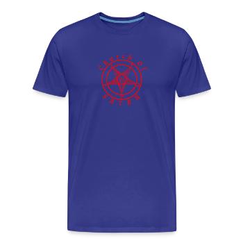 Satan Church - Männer Premium Bio T-Shirt - Königsblau - Vorne - Damien (186cm)