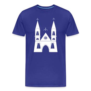Château du château - T-shirt bio Premium Homme - bleu roi - Devant - Damien (186cm)