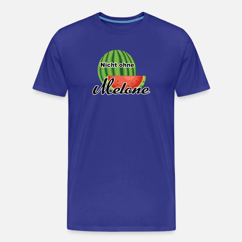 Melone Wassermelone Somme - Männer Premium Bio T-Shirt - Königsblau