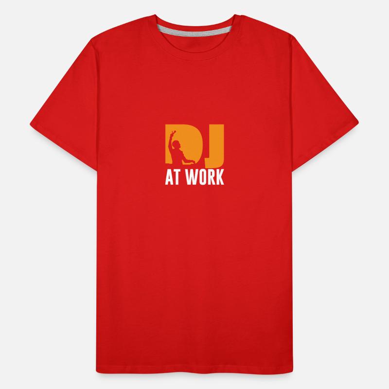 DJ at work Men's Premium Organic T-Shirt