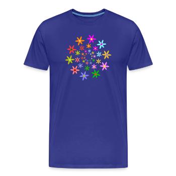 blueten blumen frühling - Männer Premium Bio T-Shirt - Königsblau - Vorne - Damien (186cm)