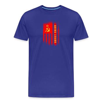 Sowjetunion Flagge / Geschenk UdSSR - Männer Premium Bio T-Shirt - Königsblau - Vorne - Damien (186cm)