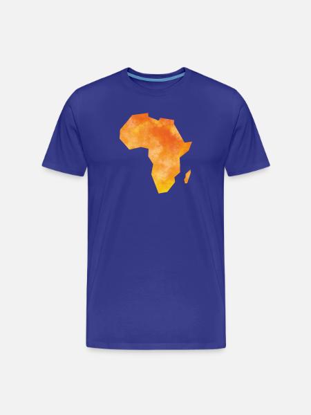 Map Africa - Men's Premium Organic T-Shirt - royal blue