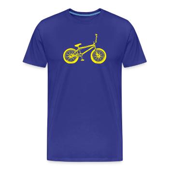 BMX Rad - Bmx Fahrrad - BMX Fahrer - Männer Premium Bio T-Shirt - Königsblau - Vorne - Damien (186cm)