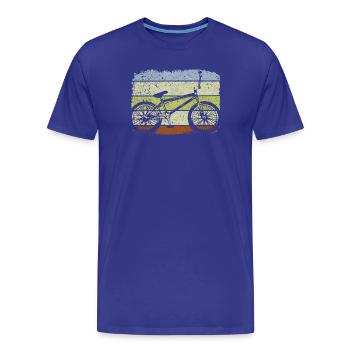 BMX - Vélo vélo BMX - BMX Cadeaux - T-shirt bio Premium Homme - bleu roi - Devant - Damien (186cm)