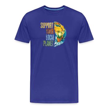 Protection de l'environnement et du climat Protéger la planète Terre - T-shirt bio Premium Homme - bleu roi - Devant - Damien (186cm)