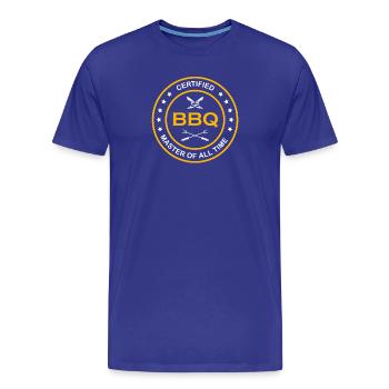 BBQ Grill barbecue BBQ Grillmeister grills - Men's Premium Organic T-Shirt - royal blue - Front - Damien (186cm)