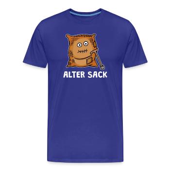 Alter Alt Werden Uralt Geburtstag Lustig Humorvoll - Männer Premium Bio T-Shirt - Königsblau - Vorne - Damien (186cm)