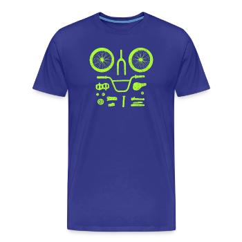 BMX - BMX - Vélo BMX - Vélo BMX - T-shirt bio Premium Homme - bleu roi - Devant - Damien (186cm)