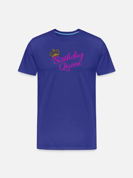 Birthday Queen Partnerlook Statement Funny - Men's Premium Organic T-Shirt - royal blue