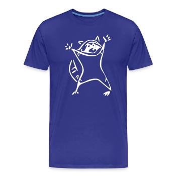 Raton laveur - raton laveur - T-shirt bio Premium Homme - bleu roi - Devant - Damien (186cm)