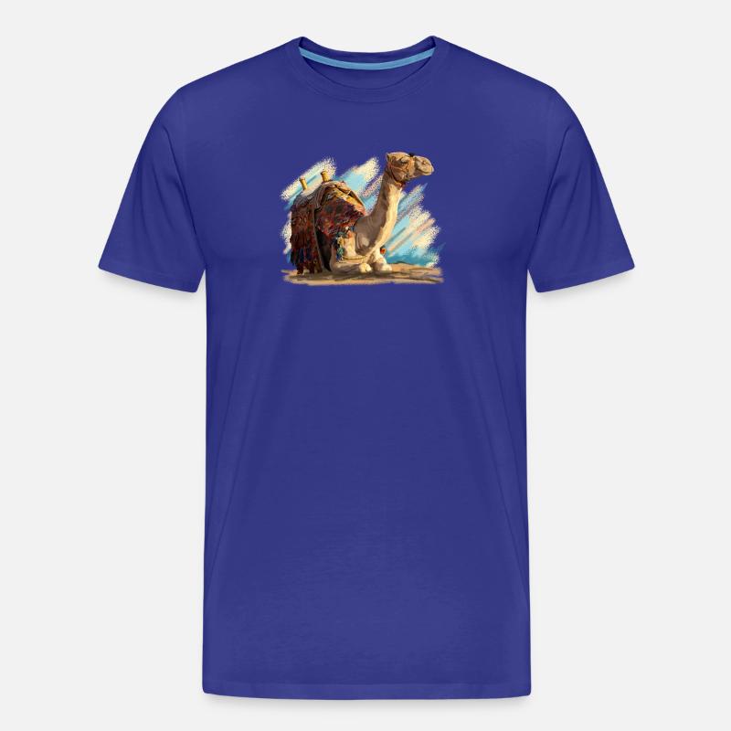 kamel - Männer Premium Bio T-Shirt - Königsblau