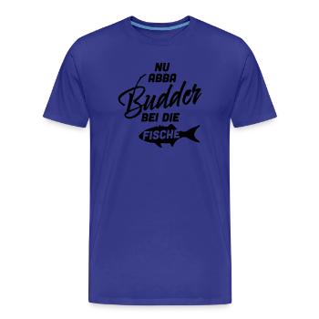 Nu aba Budder avec le poisson - T-shirt bio Premium Homme - bleu roi - Devant - Damien (186cm)