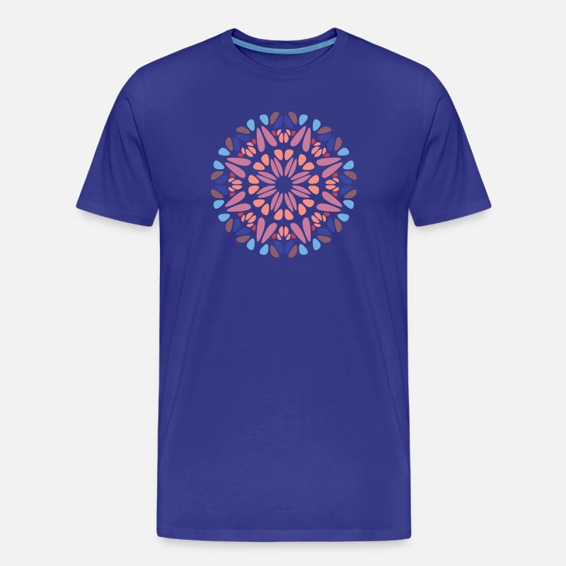 Mandala - Männer Premium Bio T-Shirt - Königsblau
