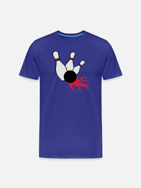 kegeln bowling - Männer Premium Bio T-Shirt - Königsblau